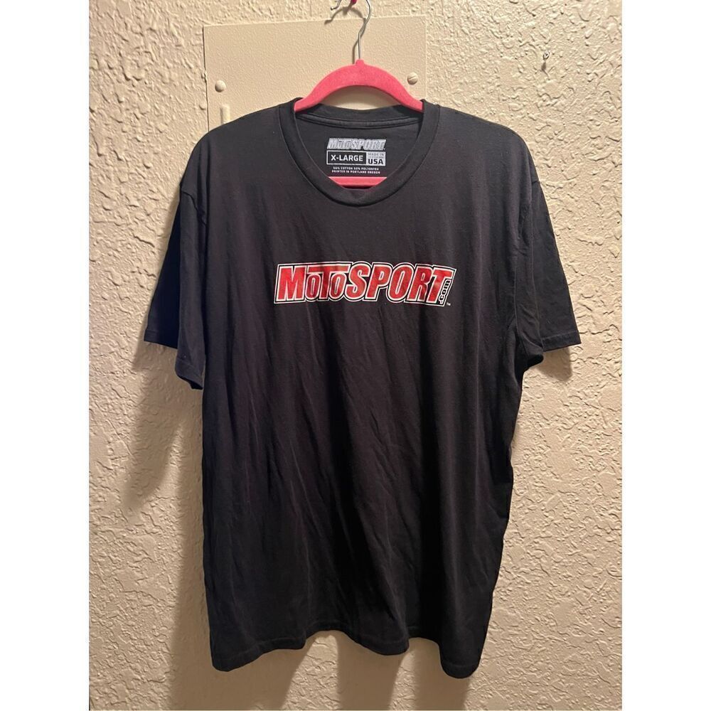 Motosport Men’s Black T-Shirt Size XL